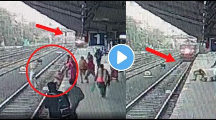 RPF saves women life viral video RPF saves women life viral video