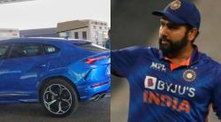 रोहित शर्मा दिसला त्याच्या ३.५ कोटीच्या Lamborghini Urus कारसोबत; पहा फोटो