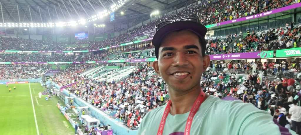 sanmay rajguru from navi mumbai is working as a volunteer in the fifa world cup mumbai sanmay rajguru from navi mumbai is working as a volunteer in the fifa world cup mumbai