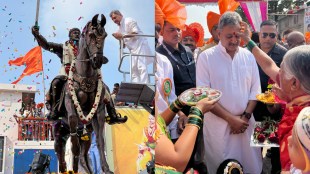 Shivaji Maharaj statue unveiled by Sambhaji Raje Chhatrapati in Belgaum