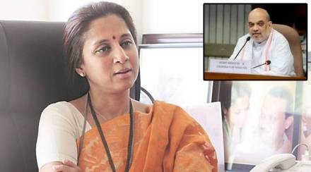 Supriya Sule an Amit Shaha Supriya Sule an Amit Shaha