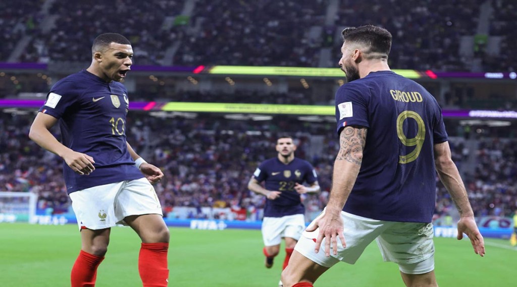 France in the quarter-finals of the World Cup for the ninth time
