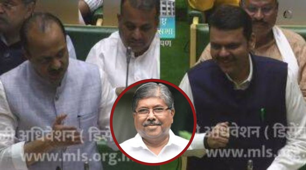 ajit pawar on chandrakant patil devendra fadnavis