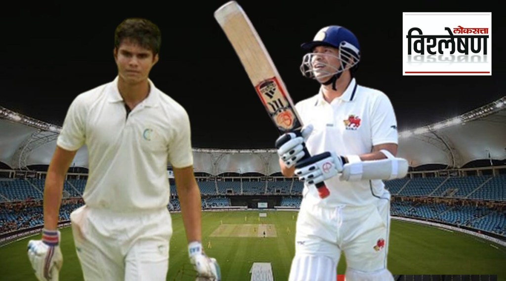 arjun tendulkar century
