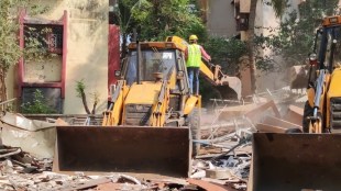 Encroachment Department action on Ganspel Ashram and Church at Seawood in Navi Mumbai