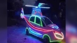 नॅनो कारपासून बनवलं हेलिकॉप्टर: पेट्रोलचे महाग दर विसरा; हवा पाण्यावर गाडी बनवणार हा पठ्ठ्या