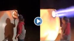 Video: पाण्याच्या टाकीत जळतं लाकूड टाकताच रॉकेटसारखी बाहेर पडली आग; जीव वाचवण्यासाठीची तरुणाची धावपळ कॅमेऱ्यात कैद