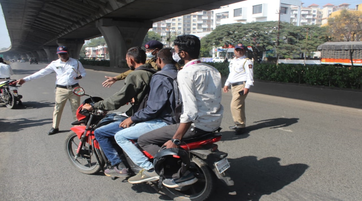 Two Wheeler Riding Without Helmet Action against without-helmet-two-wheeler-riders in Nashik