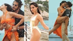 orange colour bikini deepika padukone