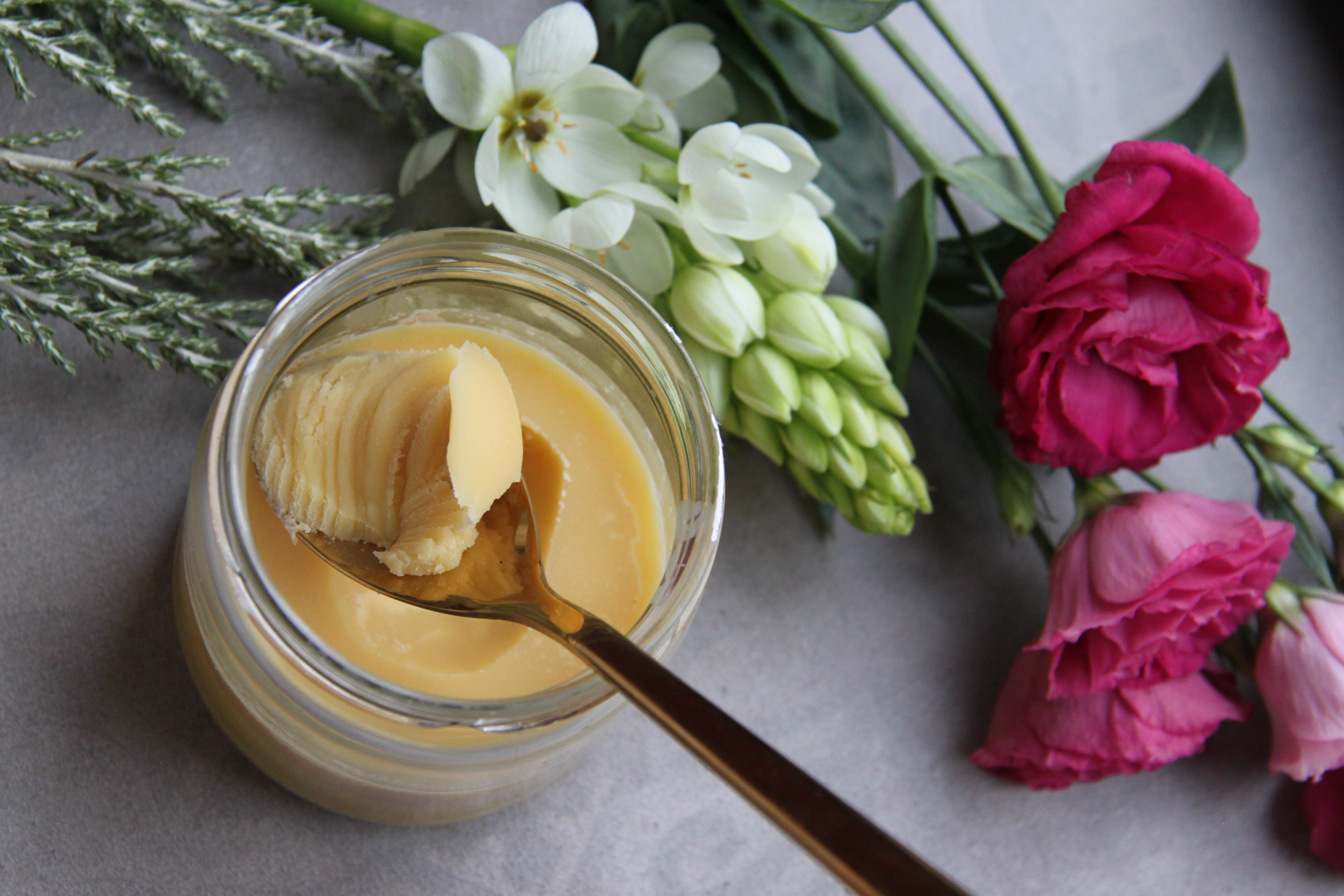 Consume Ayurvedic herbs with ghee