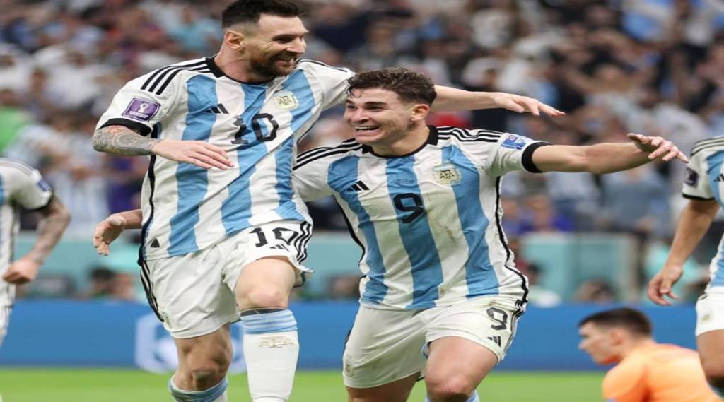 FIFA WC 2022 Argentina beats Croatia in semifinal to reach sixth final lionel Messi magic and semis Alvarez shines
