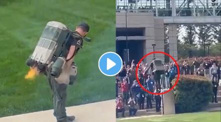 man flies in air viral video on twitter