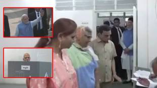 pm narendra modi voting photo viral