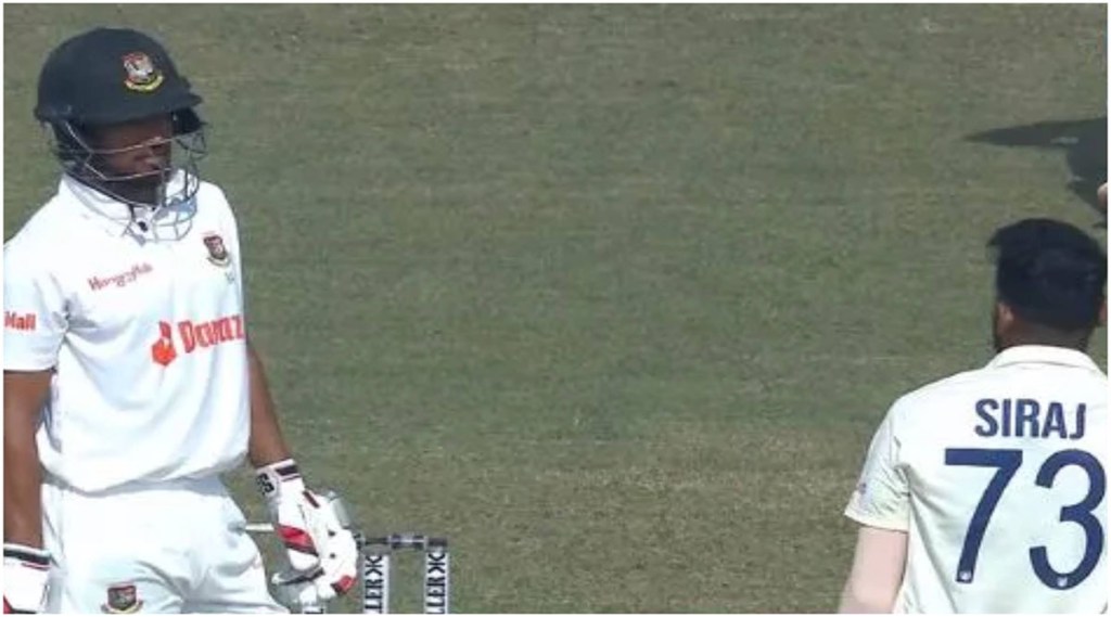 Mohmmad Siraj bowls Najmul Shantoshi, Bangladesh batsman's reaction wins hearts
