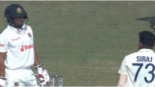 Mohmmad Siraj bowls Najmul Shantoshi, Bangladesh batsman's reaction wins hearts