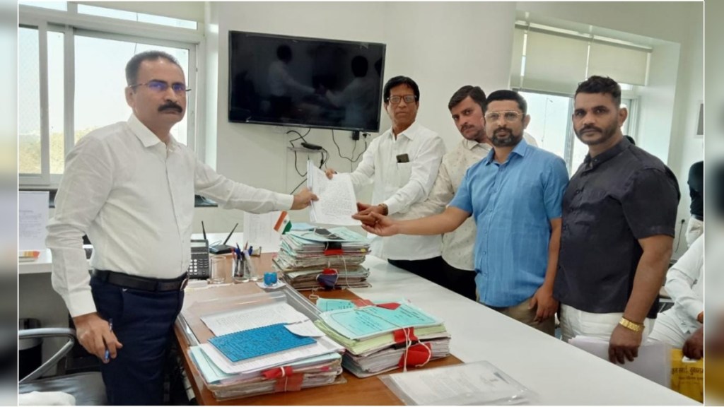 A wrestler from Pune while giving a statement to the Deputy Collector A wrestler from Pune while giving a statement to the Deputy Collector