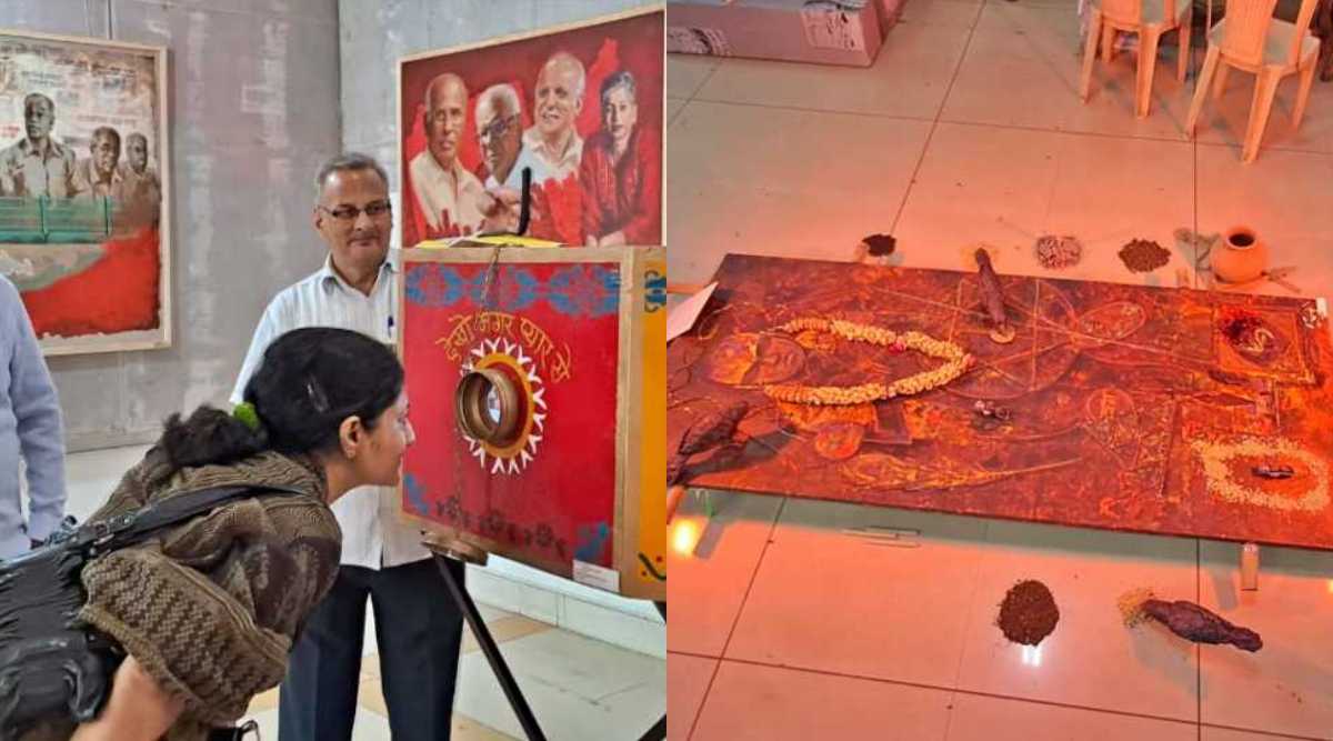या प्रदर्शनाला मेघा पानसरे या प्रमुख पाहुणे म्हणून उपस्थित होत्या.