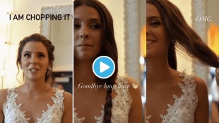 Viral Video Bride Cuts Hair On Wedding Day To Donate To Cancer Patients Wins Hearts