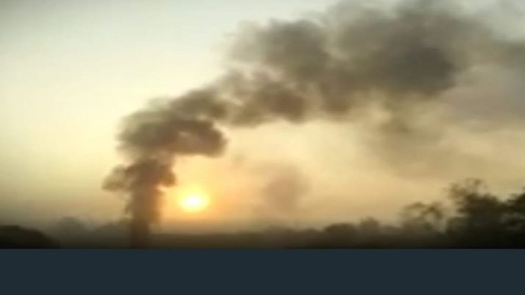 Garbage depot fire in Satara