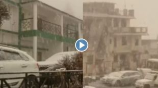 Joshimath snowfall video