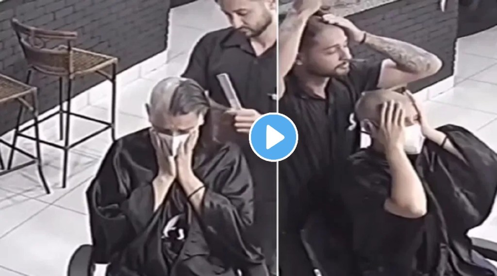 Emotional Video Barber Shaves Off Own Hair In Solidarity With A Cancer Patient