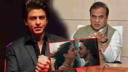SHAH RUKH KHAN AND HIMANTA BISWA SARMA