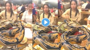 Snake in dinner party viral video on Instagram