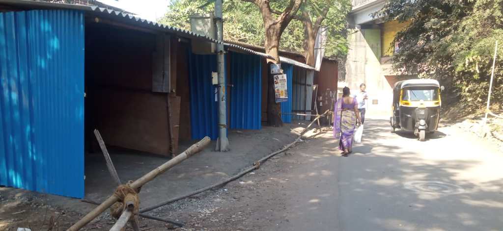 illegal Blocks Kopar West Railway Station