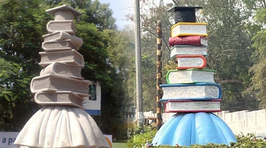stone sculpture Balbharati pune