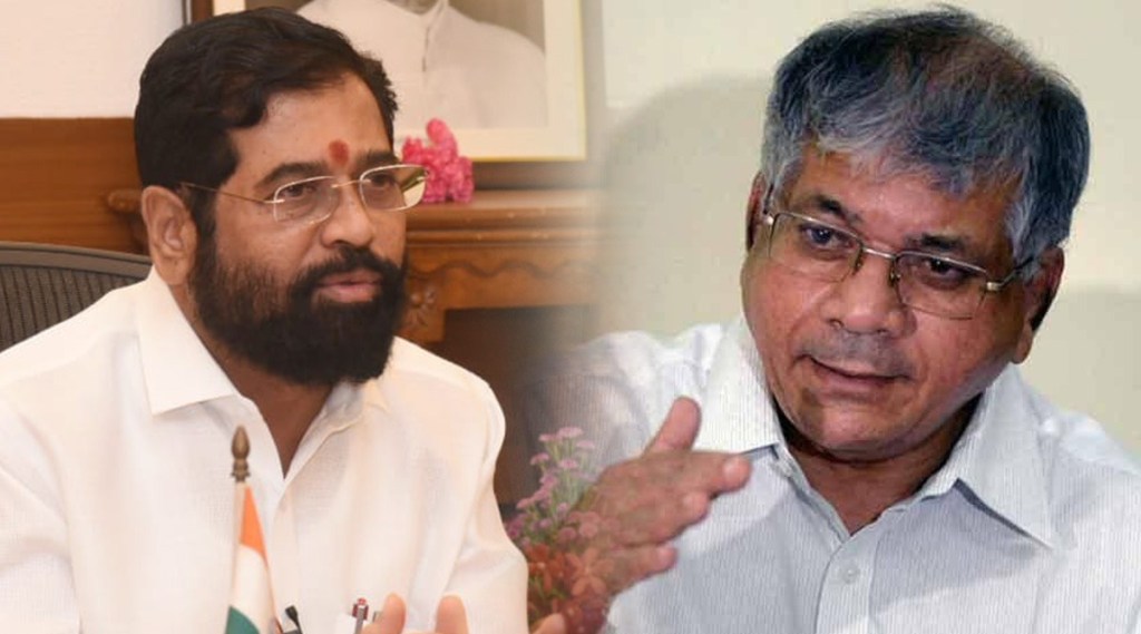shinde group reaction on prakash ambedkar eknath shinde meeting