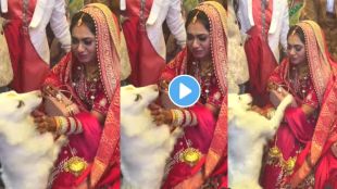 dog stops bride during bidaai viral video on Instagram
