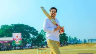 rohit pawar on cricket field
