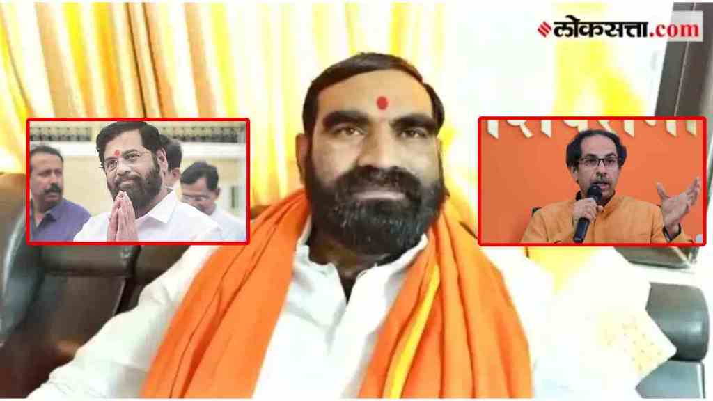 santosh bangar and eknath shinde and uddhav thackeray