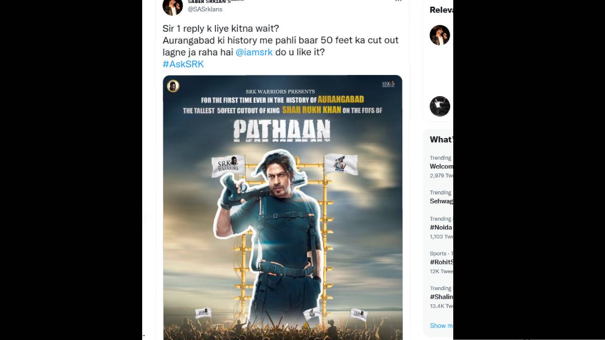 shah rukh khan pathaan movie craze in maharashtra photos