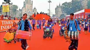 enthusiasm in mumbai marathon