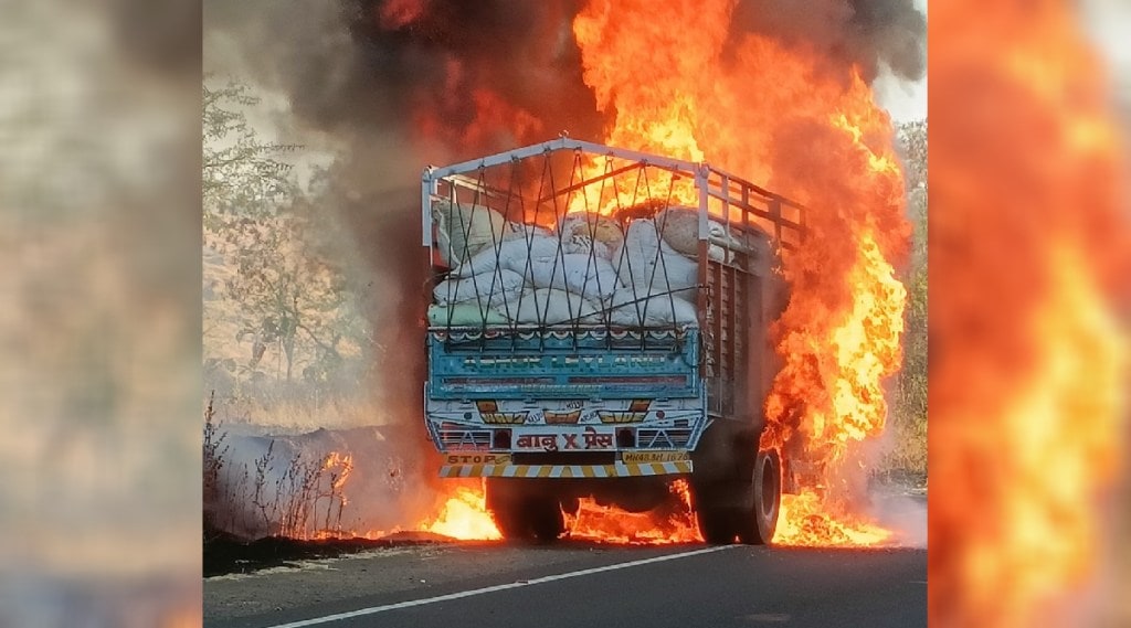 truck in fire