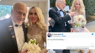 Second Man On Moon Buzz Aldrin Gets Married at Age 93 with 30 years younger wife eloping teenagers