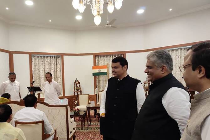 devendra fadnavis and ajit pawar morning oath