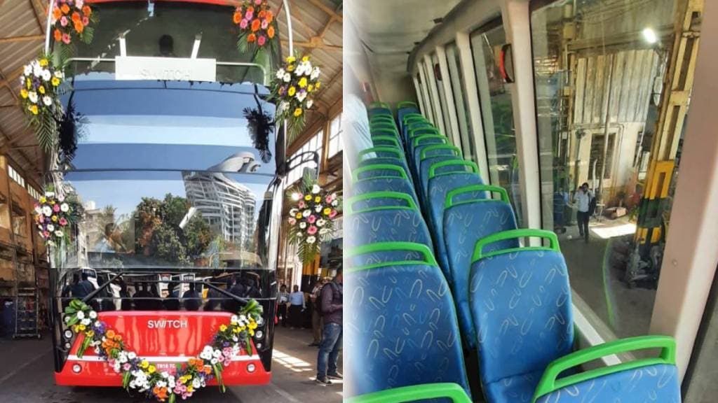 electric double decker bus BEST