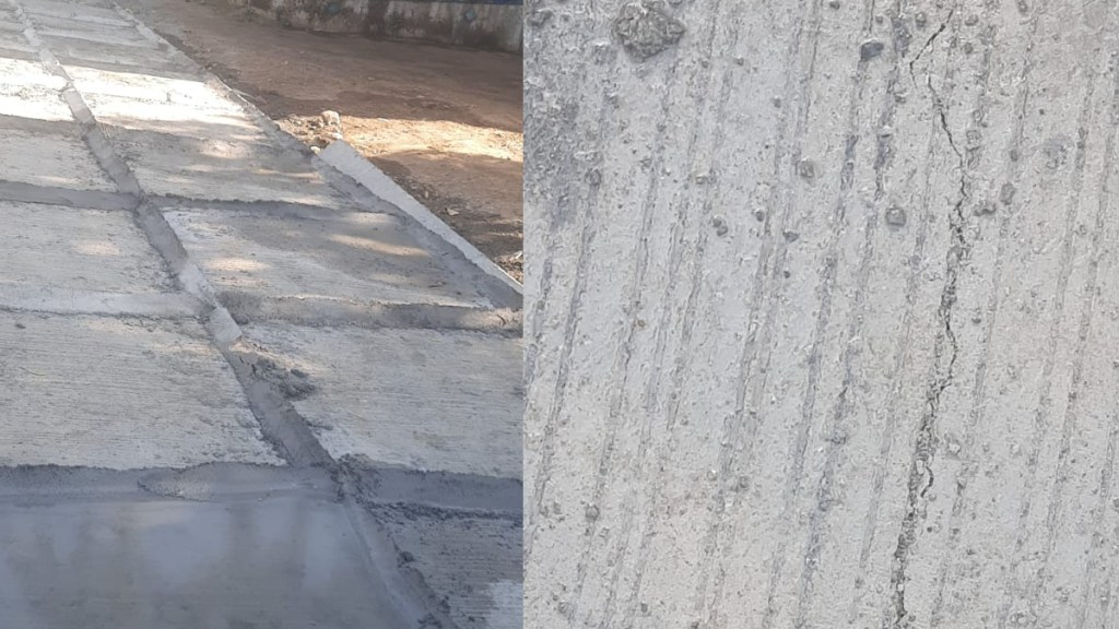 Roads are cracked as water is not used on the roads