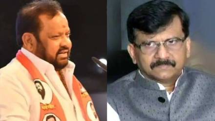 Shahajibapu patil and Sanjay Raut