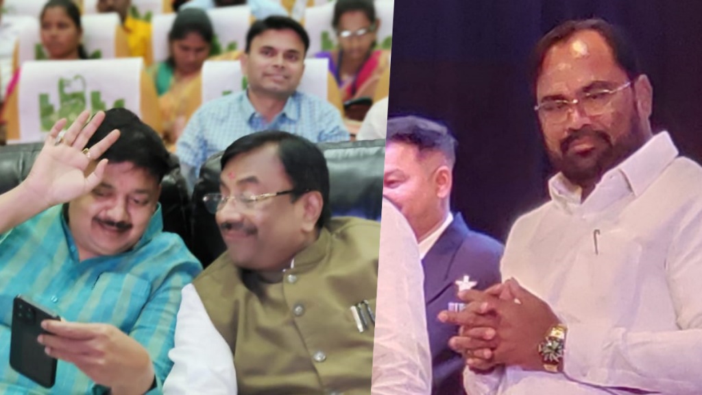 , Mungantiwar, Dhanorkar and Jorgewar on the same platform after Despite differences , Mungantiwar, Dhanorkar and Jorgewar on the same platform after Despite differences