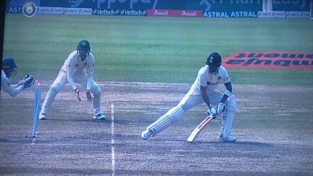 IND vs Aus 2nd test video of Virat Kohli getting out stumping for the first time is going viral