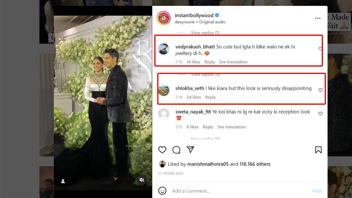 kiara advani troll for wedding reception look