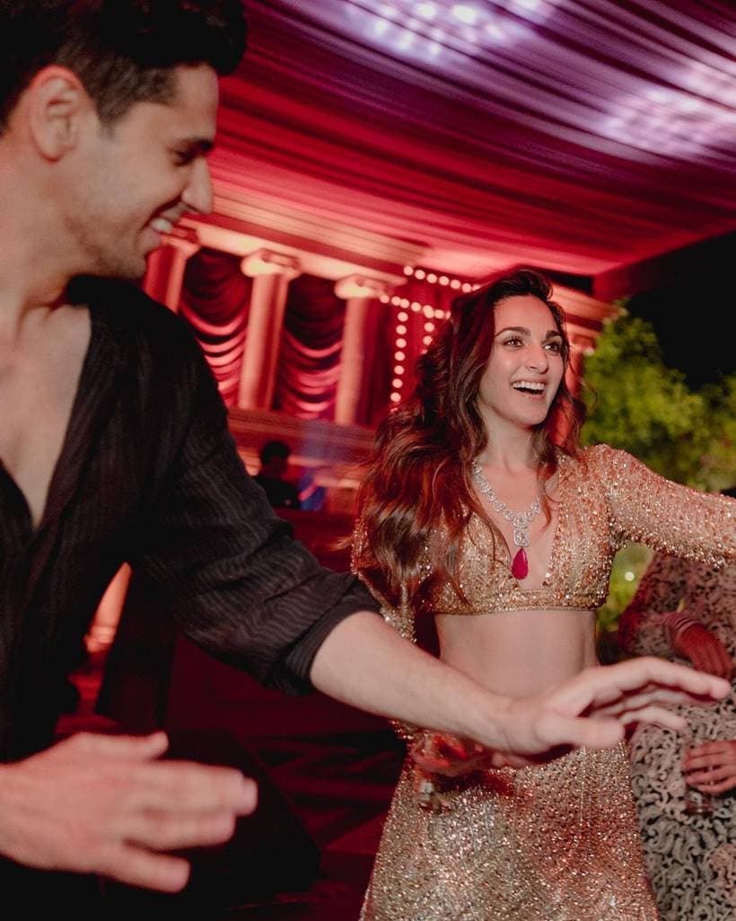 sidharth malhotra kiara advani sangeet photo