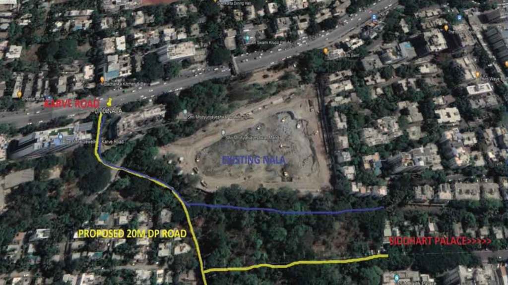 road sanction siddharth palace to mrutyunjayeshwar mandir