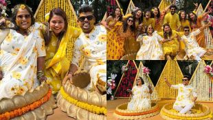 vanita kharat sumit londhe haldi ceremony