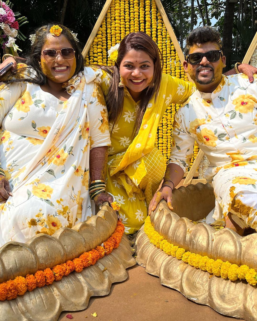 vanita kharat sumit londhe haldi ceremony
