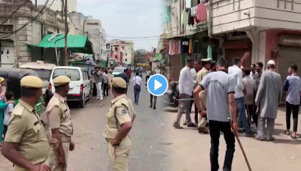 Stone pelting at Ramanavami Shoba Yatra in gujarat