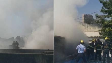 Fire in grocery store Market Yard pune